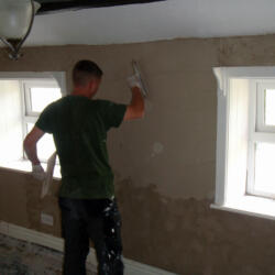 Lime plastering cottage foulridge 4