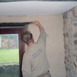 Lime plastering roughlee 3