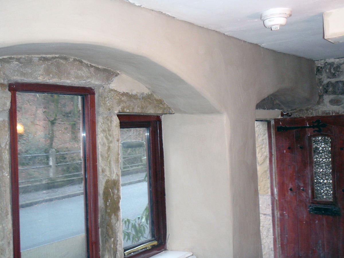 Lime plastering roughlee 5