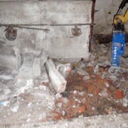 concrete floor excavation installation 2