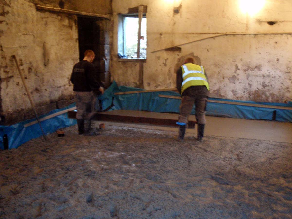 concrete floor excavation installation 6