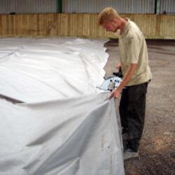 equestrian centre rubber surface installation 4