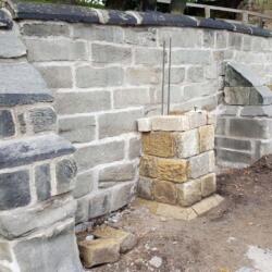 St Helens Church Retaining Wall Construction