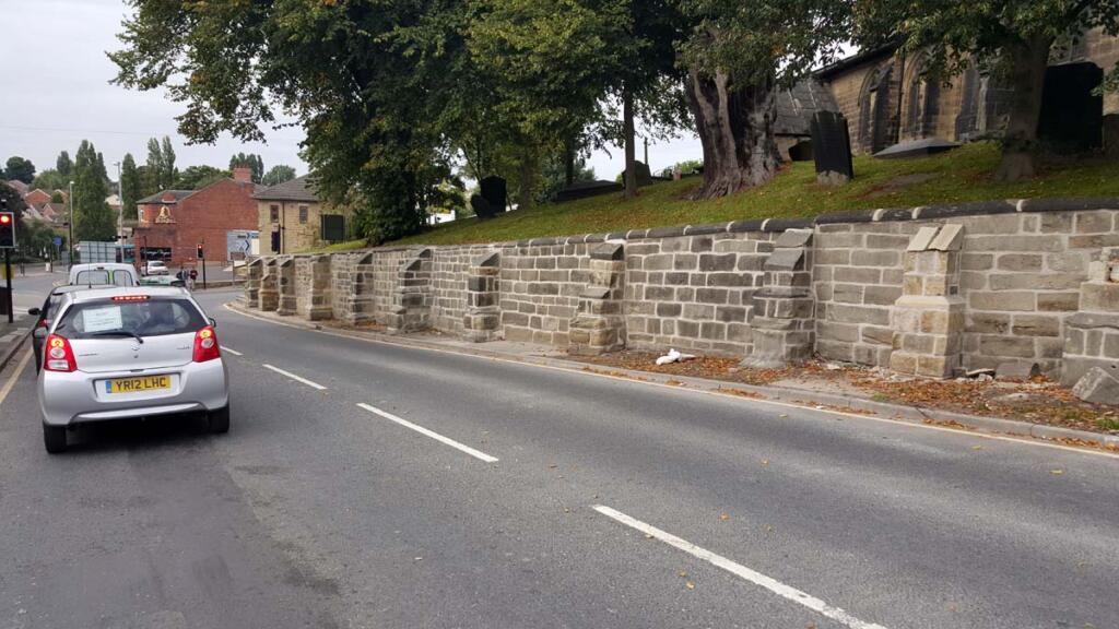 St Helens Church Retaining Wall Construction