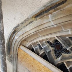 St Oswalds Church Warton Lime Harling Stone Repair