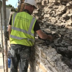 Rebuilding The Gable Wall