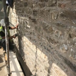 Rebuilding The Gable Wall